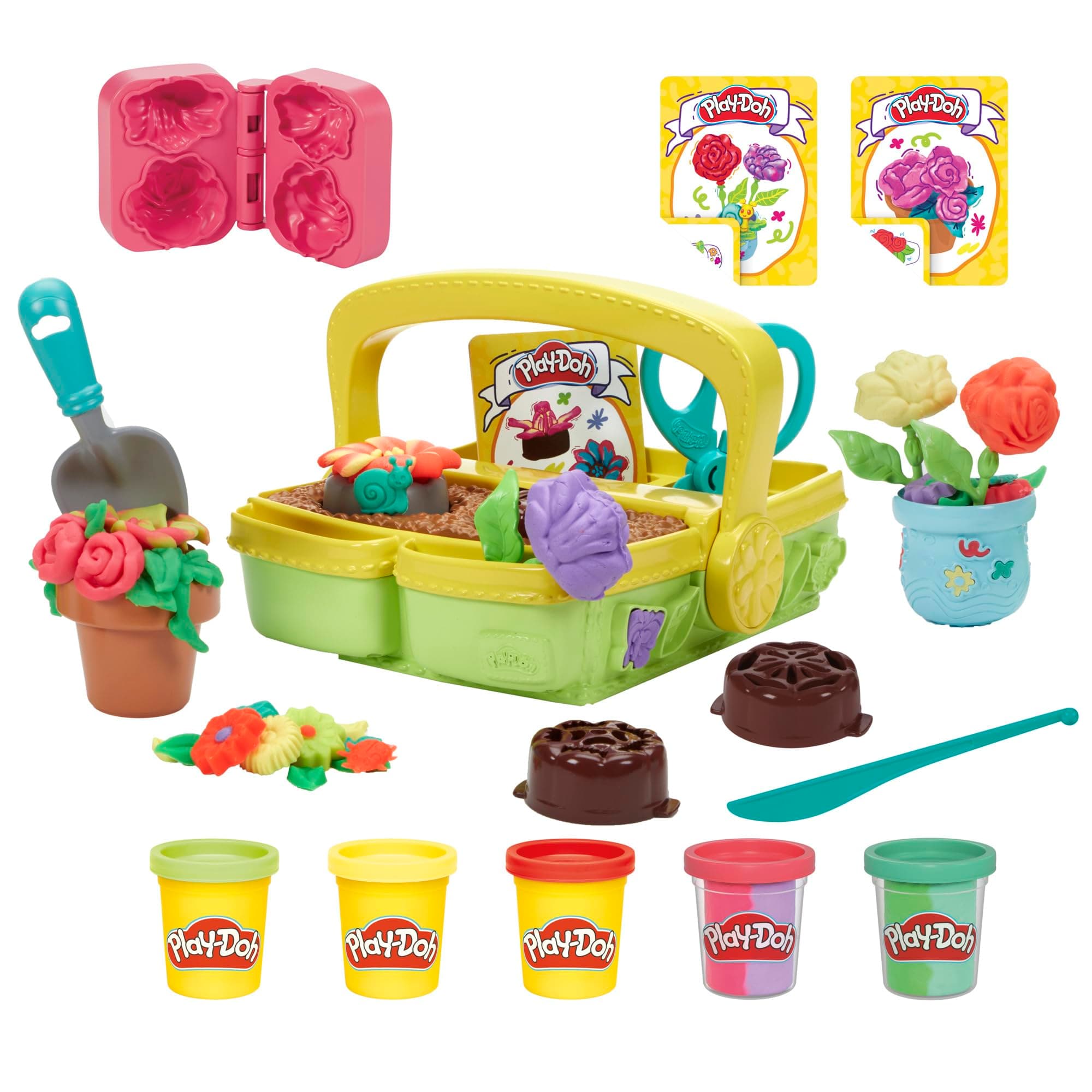 Play-Doh Blooming Flowers Playset, Creative Crafts for Toddlers, Arts and Crafts
