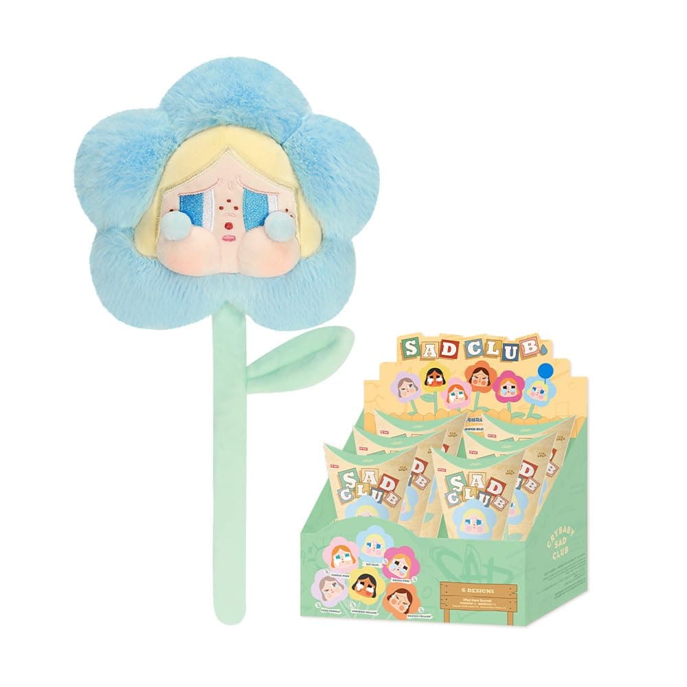 POP MART CRYBABY Sad Club Series-Plush Flower 6Boxes Articulated Character Premium Design gifts for women Fan-Favorite Collectible Toy Art Toy Action Figure